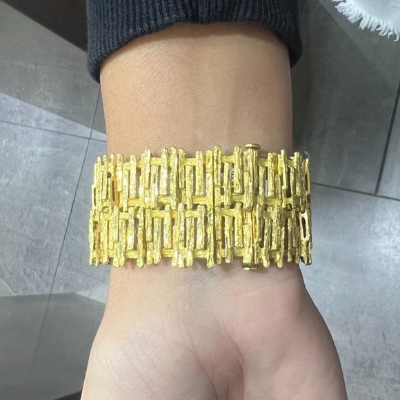 Rare Ebel Vintage Cocktail watch with tourmalines and diamonds in 18k yellow gol
